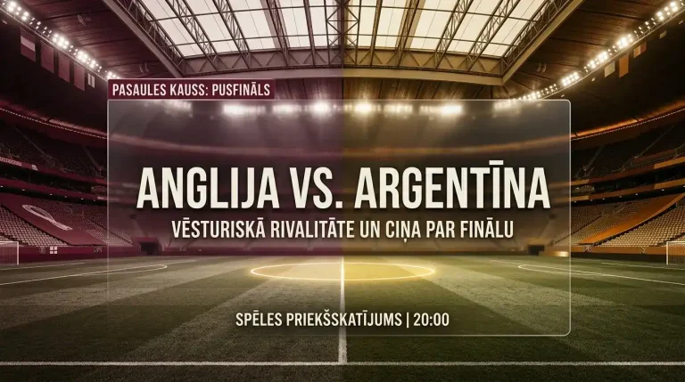 Vai Argentīna uzvarēs Angliju? Mesi un atdzīvinātā rīvalitāte